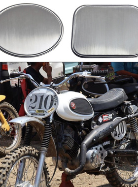VMX scrambler tracker复古机车改装越野攀爬铝合金号码牌