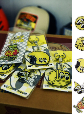 mooneyes rat fink 复古机车亚克力双面钥匙扣 钥匙挂件