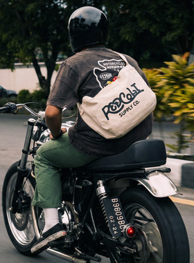 Redcolt Supply Co复古骑行斜挎包复古机车美式复古报童包邮差包