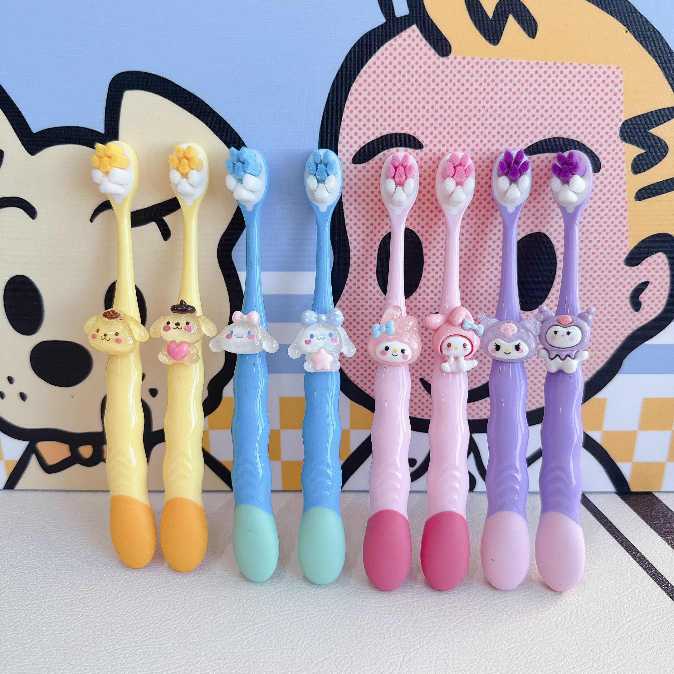 卡通儿童牙刷升级软毛超细头可爱卡通4-6-12岁宝宝专用男女孩清洁