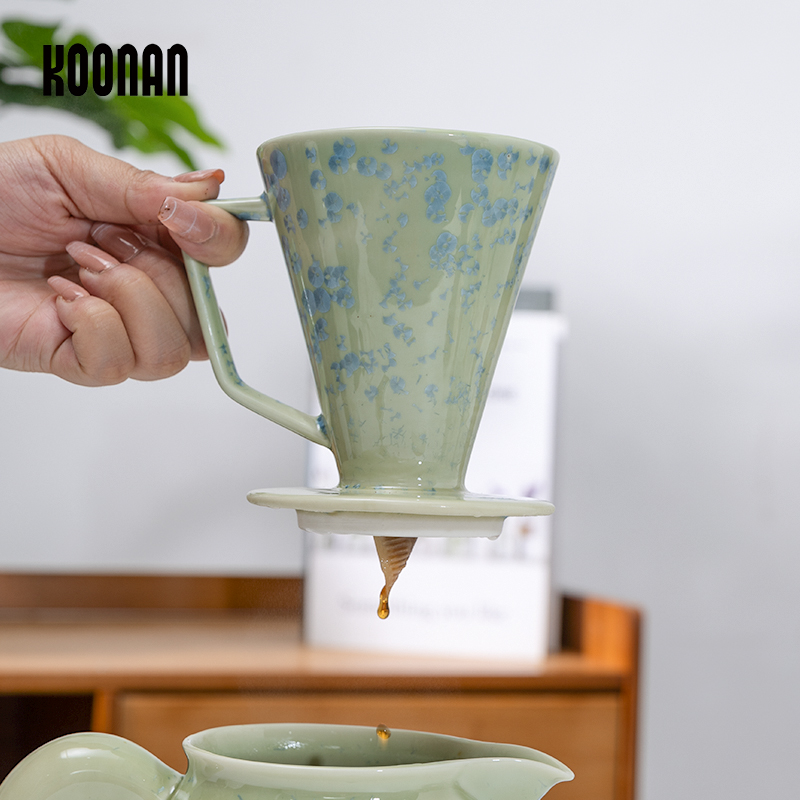 V30咖啡滤杯陶瓷家用甜筒杯