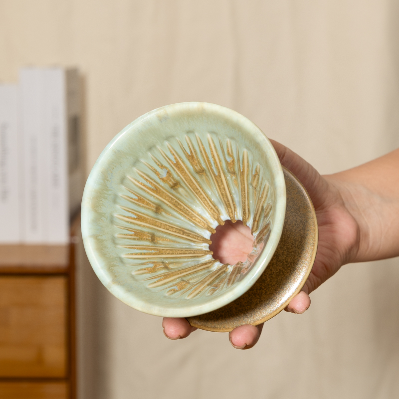 V60手冲咖啡滤杯陶瓷家用流釉
