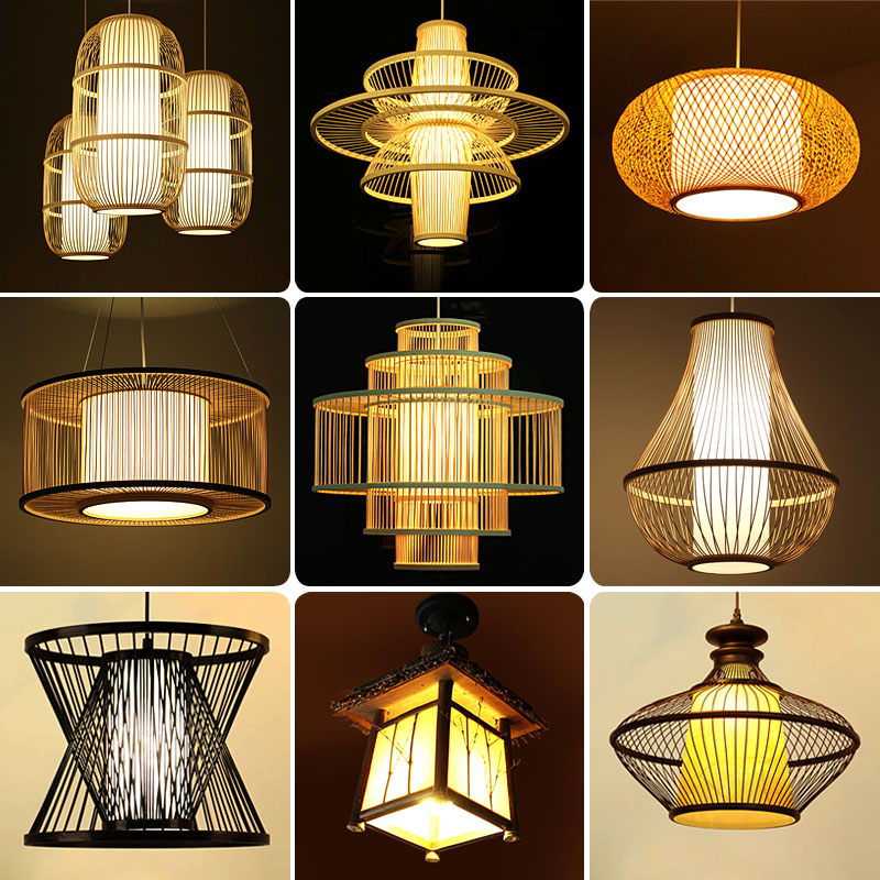 日式复古客厅东南亚风茶室灯
