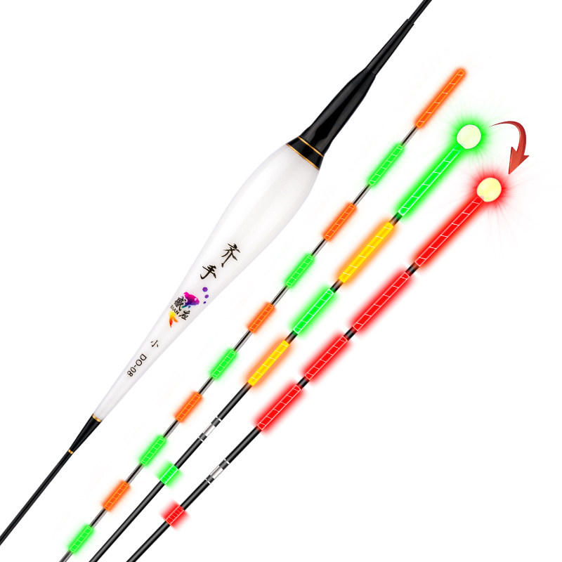 齐手咬钩变色夜光漂重力感应日夜两用电子浮漂超亮加粗醒目鲫鱼漂,户外/登山/野营/旅行用品,浮漂,淘宝优惠券,粉丝福利购,淘宝优惠卷
