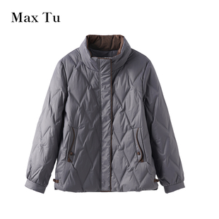 保暖外套时尚 Max 宽松大码 2025年冬新款 休闲连帽羽绒服 Tu女装