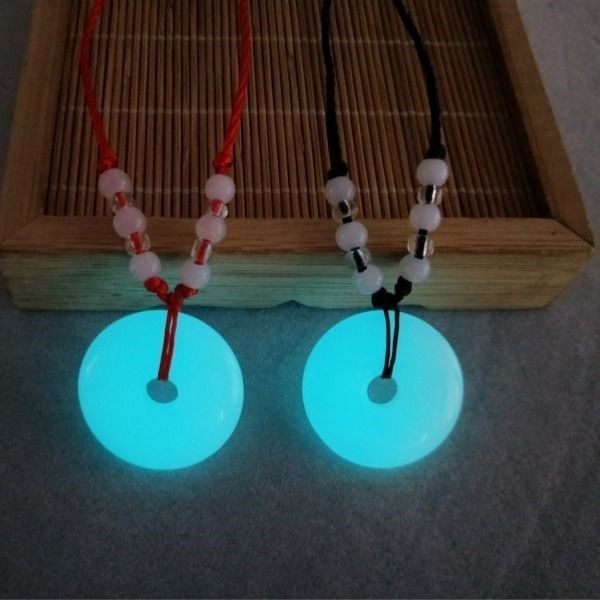 Ya Meng Ti[luminescence]Noctilucent Ping An buckle Necklace men and women Ping Fu Pendant student lovers giftin the Accessories/Fashion Jewelry, Necklace  category - from Buy2taobao.com to provide professional Taobao agent buy service