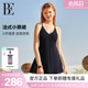 BE范德安联名ANNA系列2025爆款 纯欲性感温泉 连体泳衣女小黑裙法式
