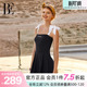 BE范德安联名ANNA系列女士连体裙式 系带甜美显瘦温泉度假 泳衣法式