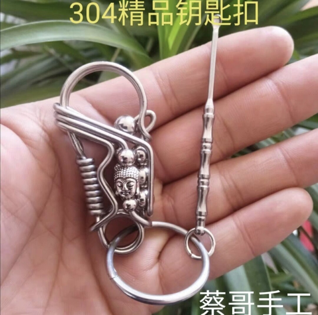 小鸟钥匙扣纯铜高档挂件男士腰挂