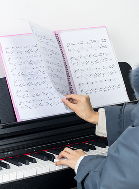 PTNOKA乐谱夹册钢琴古筝不反光可改谱夹活页曲谱夹A4文件袋琴谱夹