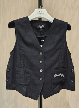 不退换全韩百货 DEVASTEE 韩国代购2025秋马夹 DSFDVVE04 5H27