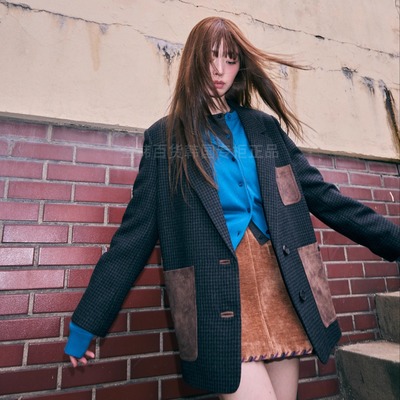 不退换全韩百货LUCKYCHOUETTE韩代25秋外套 LFJA-W25300 5J15