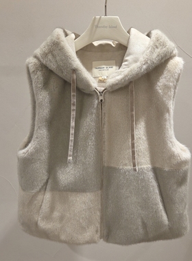 不退换全韩 THURSDAYISLAND 韩代25冬 马夹 T258MLT239W 5K12