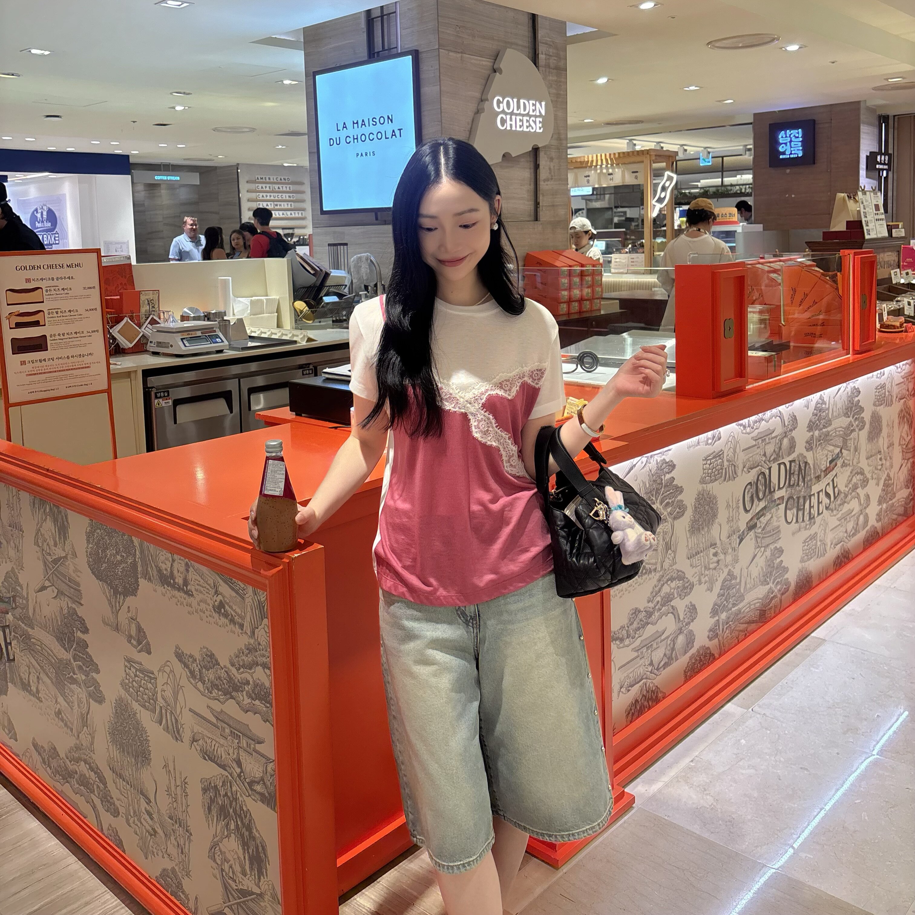 不退换 COTA 韩国代购 LUCKYCHOUETTE 26夏 T恤 LFTA-M26050 6G08
