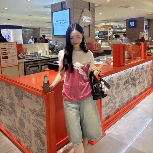 不退换 COTA 韩国代购 LUCKYCHOUETTE 26夏 T恤 LFTA-M26050 6G08