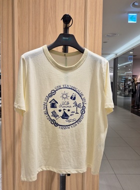 全韩百货 BENETTON 韩国代购2025秋 时尚T恤 BATSE5-541 5I12