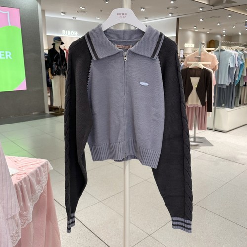 不退换全韩百货BITTERCELLS韩国代购25秋针织开衫 B252KT05 5I13