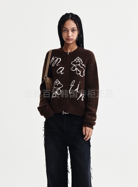 不退换全韩 MATINKIM韩国代购2025冬毛针织衫 MK259OCD017M 5K15