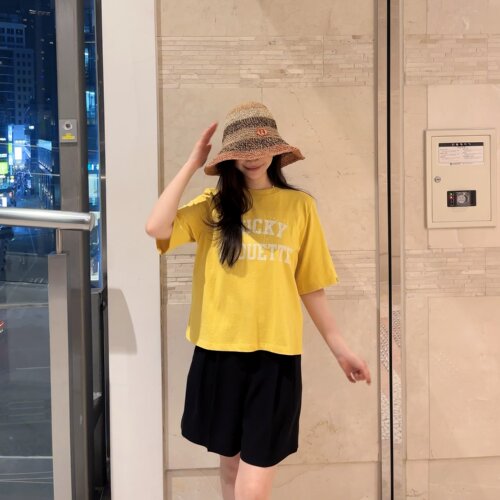 不退换COTA韩代LUCKYCHOUETTE 2026春T恤 LFTA-M26360 6B28