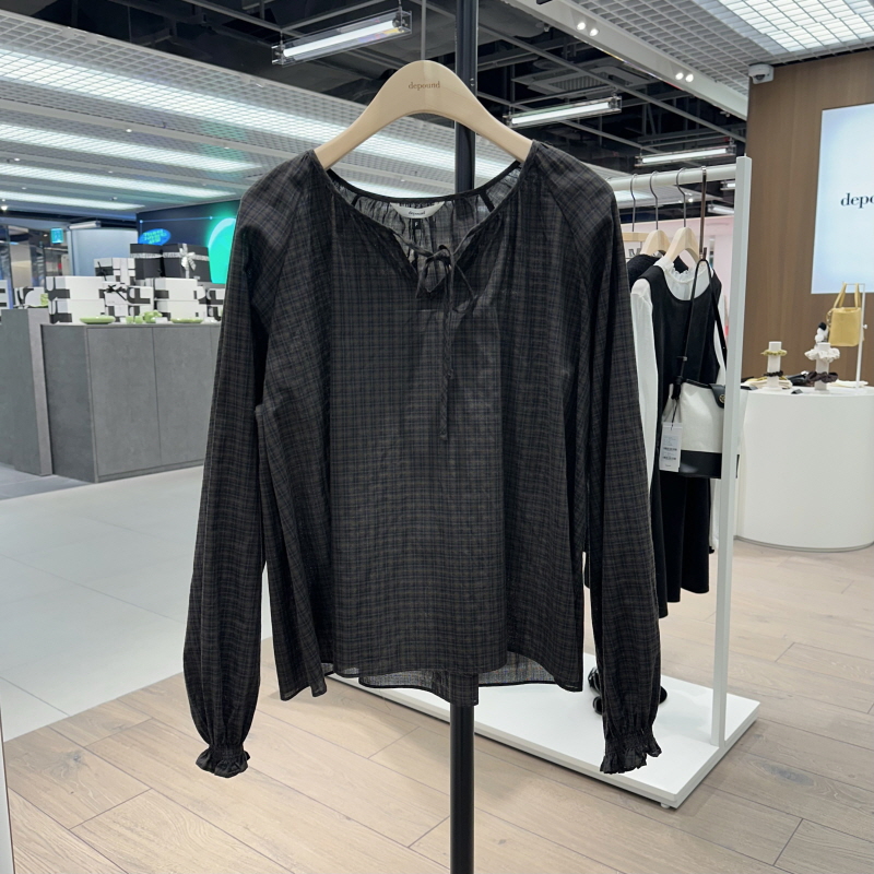 不退换全韩 DEPOUND 韩国代购2025秋衬衫 DP2578BL003M 5J25