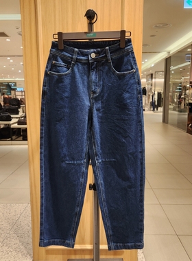 全韩百货 BENETTON 韩国代购2025秋 时尚牛仔裤 BADP57-561 5I12