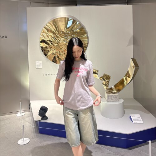 不退换 COTA 韩国代购 LUCKYCHOUETTE 26夏 T恤 LFTA-M26030 6G08