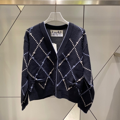 不退换全韩 LUCKYCHOUETTE 韩代25秋毛针织衫 LFWC-A25120 5H22