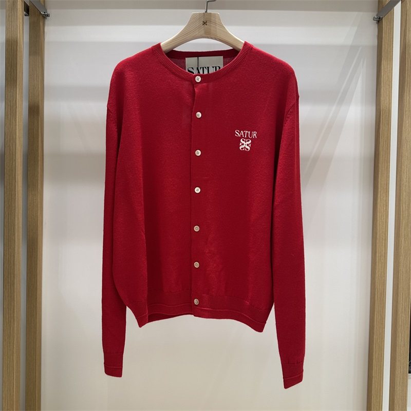 不退换全韩百货SATUR韩国代购 2025秋 针织开衫 SA253MKC06 5J10