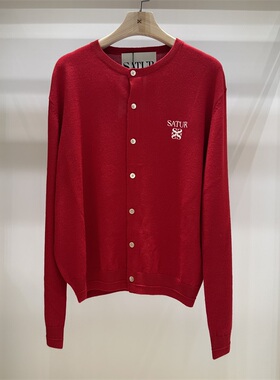 不退换COTA韩国代购 SATUR 2025秋 针织开衫 SA253MKC06 5J10