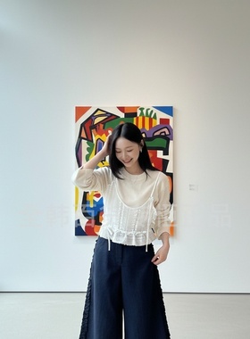 【小恩推荐】不退换全韩LUCKYCHOUETTE秋休闲T恤LFTA-W25495 5K05