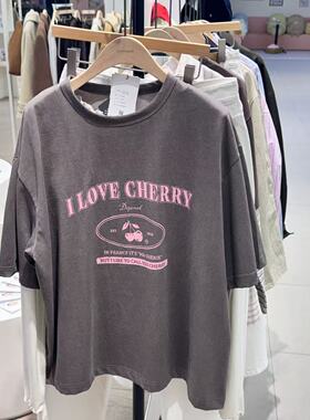 不退换COTA 韩国代购 DEPOUND 2026春 T恤 DP2612TS004M 6B13