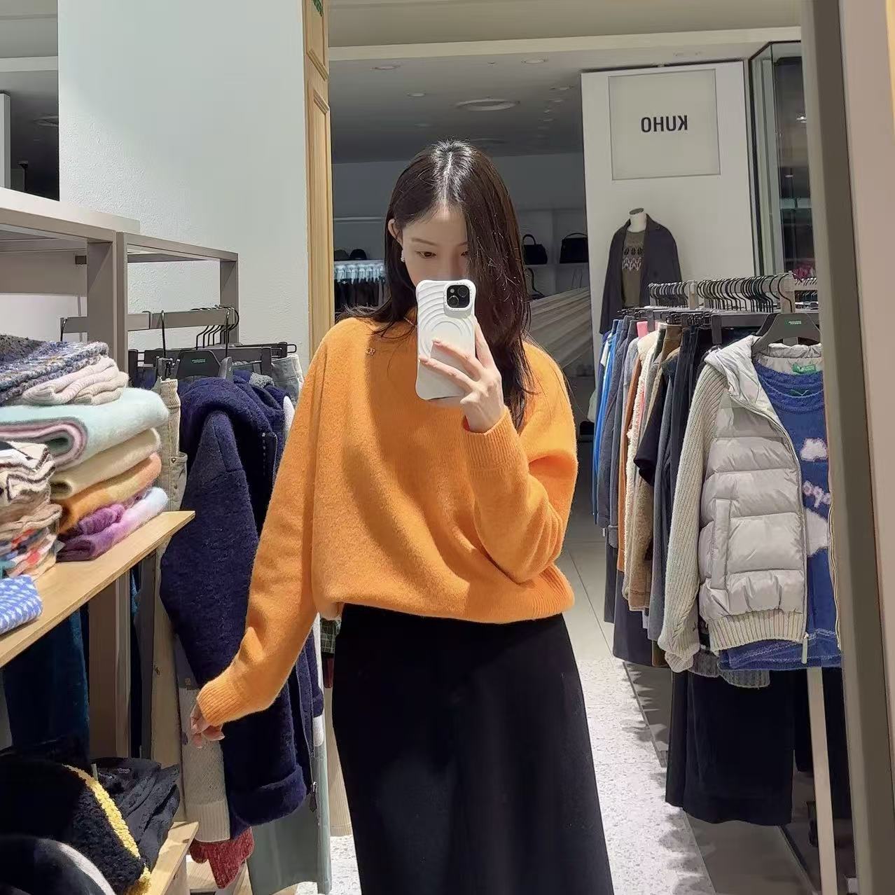全韩百货 ZOOC 韩国代购 2025冬 时尚针织衫 Z254KSK101 5K04