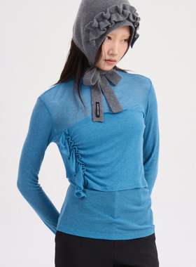 不退换全韩百货LUCKYCHOUETTE韩代25秋T恤 LFTA-W25300 5J15