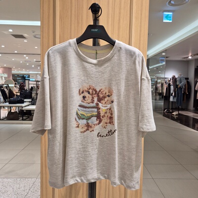 COTA韩国代购 BENETTON 2026春 时尚T恤 BATS05-611 6B23