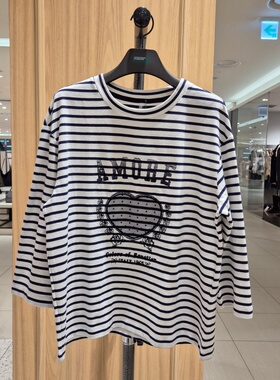 不退换COTA 韩国代购BENETTON 2026春休闲T恤 BATS07-611 6A17