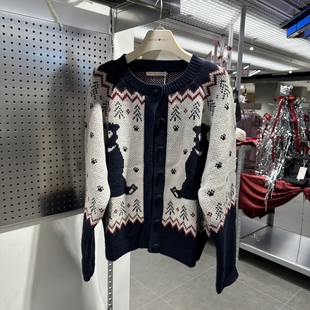 5I13 B256KT03 不退换全韩百货BITTERCELLS韩国代购 25秋针织开衫