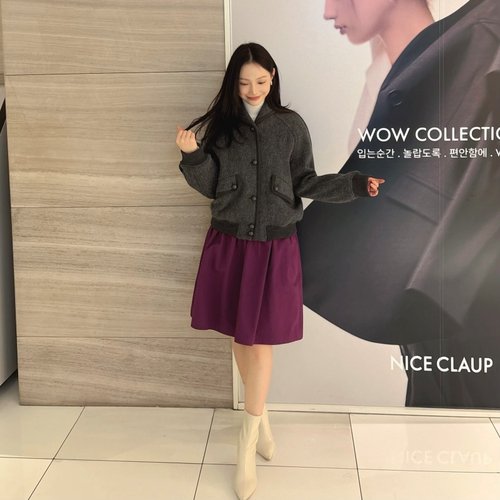 【小恩推荐】不退换全韩 MUEMUER韩代25冬半裙MU2599SK902M 5L27