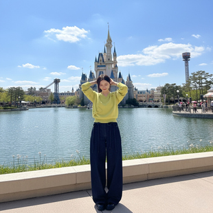 W25225 LFPD 不退换全韩LUCKYCHOUETTE秋牛仔裤 5I18 小恩推荐