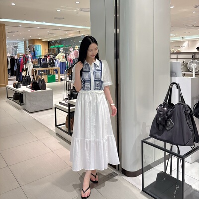 不退换 COTA 韩国代购 BENETTON 26夏 连衣裙 BAOP01-641 6F06