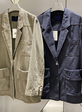 不退换全韩LUCKYCHOUETTE韩代25秋休闲外套 LFPD-W25210 5I15