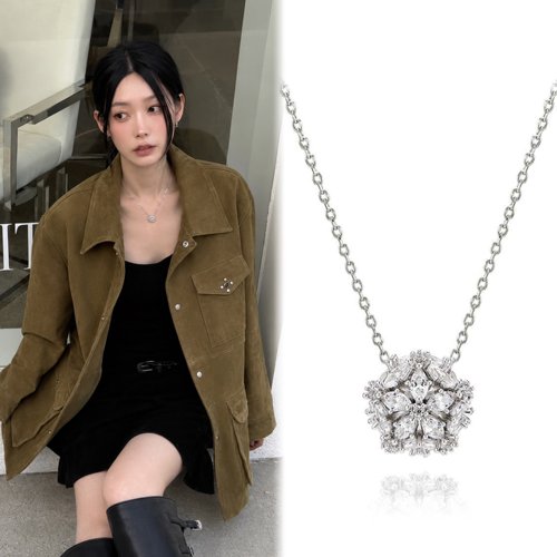 小雨好物分享奥地利GJ品牌超高性价比精致锆石花朵项链XY26100401