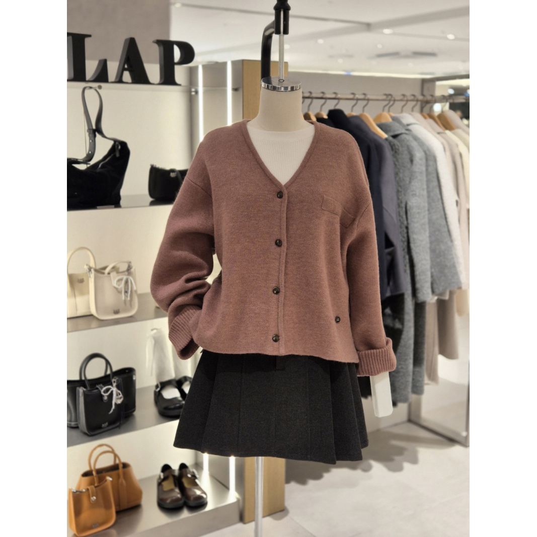 全韩百货 LAP 韩国代购 2025冬 百搭毛针织衫 AR4KGB61 5K24
