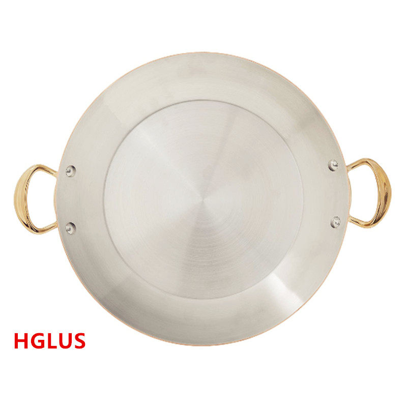 法国Mauviel1830铜不锈钢煎锅平底锅牛排锅海鲜锅双耳锅32公分