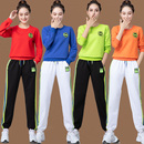 秋冬季 套装 徽章休闲跳舞运动服杨丽萍团体演出服女 新款 广场舞服装