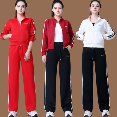 秋冬加厚新款广场舞套装健身操服