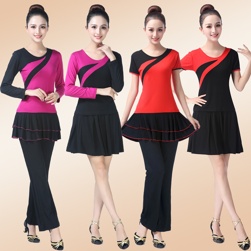 杨丽萍广场舞服装新款女队服修身
