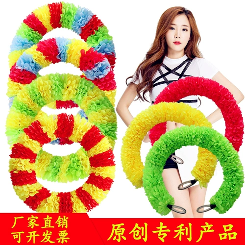 Церемония открытия игр с цветочным кольцом твердого круга