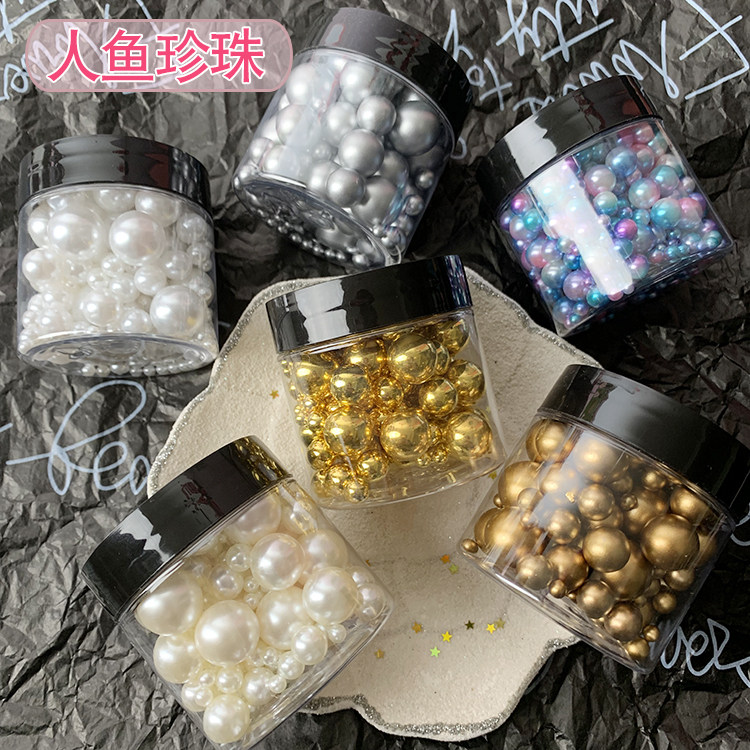 整圆无孔珍珠手工DIY饰品村料