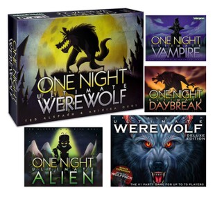 一夜狼人杀 One Night Ultimate Werewolf 吸血鬼游戏英文版