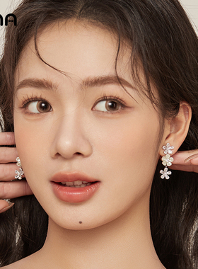 ona高级感花朵流苏耳环女小众轻奢冷淡风耳坠2025春季新款耳饰品